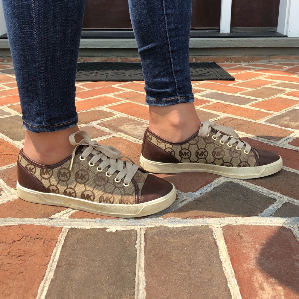 Michael Kors Leather Tennis Shoes